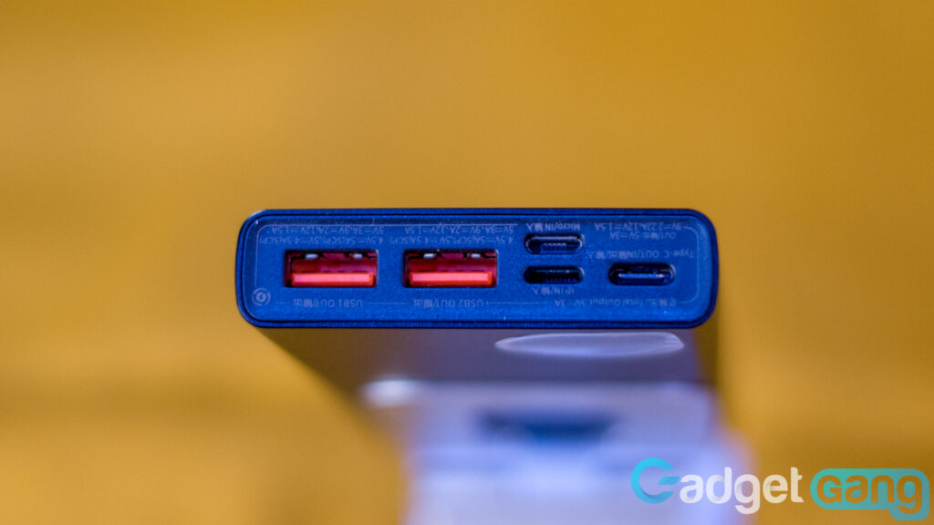 Image shows the Ports Baseus Adaman Powerbank Review